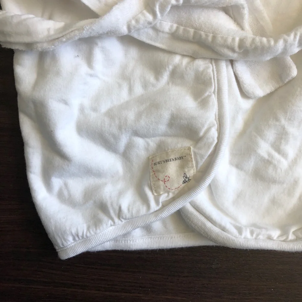 🆕 BURTS BEES Baby Organic Cotton Hooded Robe